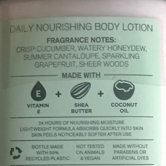 Bath & Body Works Pink Cucumber Melon 24 hr Moisture Body Lotion 8 fl oz/236 ml - Picture 13 of 15